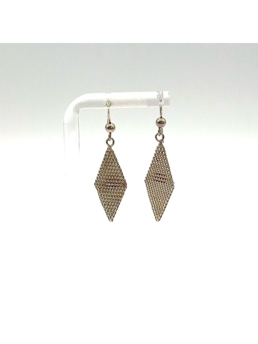 Tiffany & Co Mesh Scarf Silver Earrings